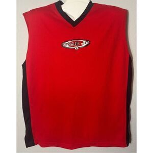 Vintage Chase Authentics Circle Dale Earnhardt Jr #8 Cut Off Red Shirt XL Nascar